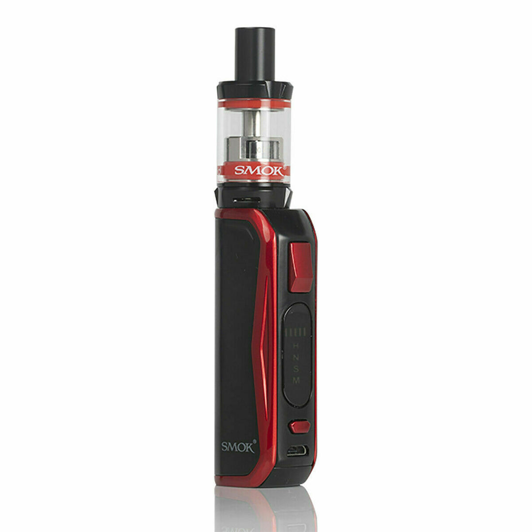 Smok Priv N19 Mod Kit in Red Black – compact vape kit with adjustable wattage and stylish design.