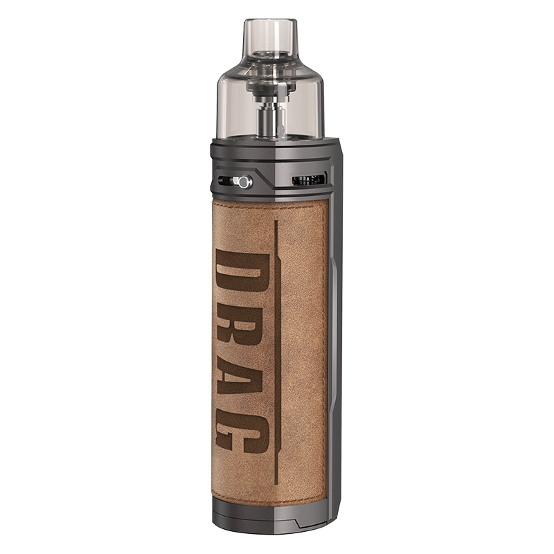 VooPoo Drag X Retro mod pod vape starter kit with adjustable wattage, refillable pod, and sleek ergonomic design.