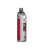 Load image into Gallery viewer, Voopoo Drag X Pod Mod Kit in Silver and Red – stylish and powerful vape kit featuring a silver frame with bold red leather grip, up to 80W output, GENE.TT chipset, and PnP pod compatibility for a versatile sub-ohm experience.