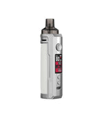 Load image into Gallery viewer, Voopoo Drag X Pod Mod Kit in Silver and White – stylish and powerful vape kit featuring a silver frame with bold white leather grip, up to 80W output, GENE.TT chipset, and PnP pod compatibility for a versatile sub-ohm experience.