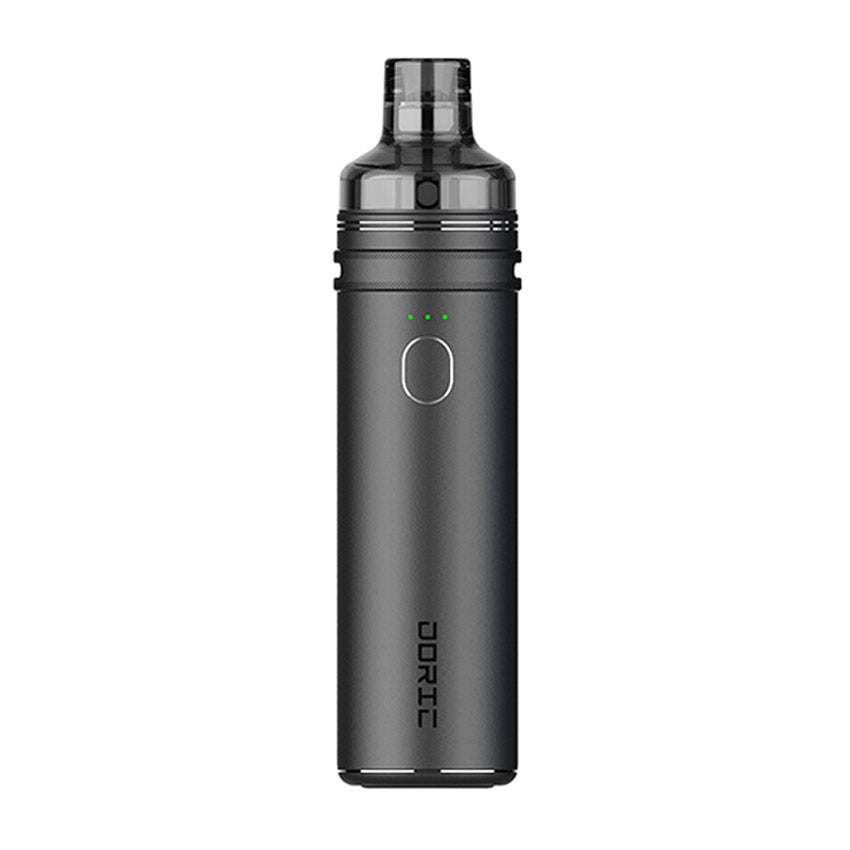 Voopoo Doric 60 Pod Kit in Space Grey – compact and durable pod mod with a matte grey finish, 2500mAh battery, 60W max output, GENE chip performance, and PnP pod compatibility for versatile vaping styles.