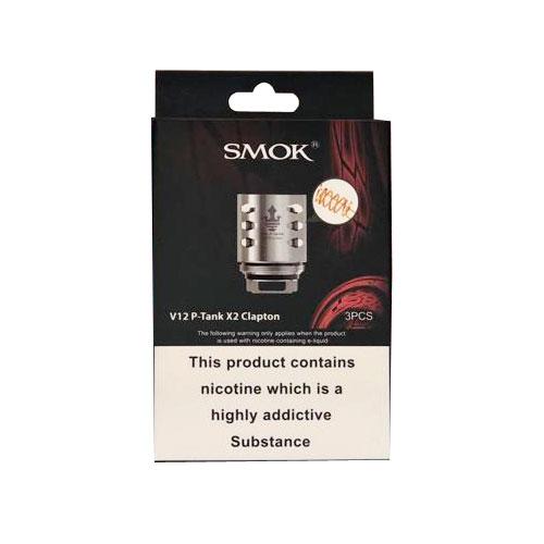 Pack of three SMOK TFV12 Prince tank coil heads designed for enhanced flavor and vapor production.