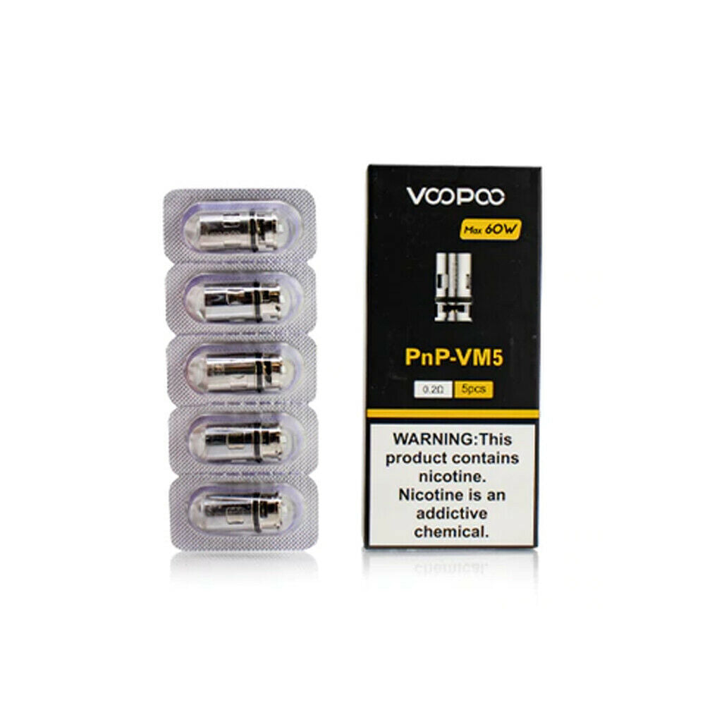 Genuine VooPoo VINCI PnP Mesh Coil VM5 0.2ohm 4060W Pack of 5x Replac Eco Smok Vape Store Genuine VooPoo VINCI PnP Mesh Coil VM5 0.2ohm 4060W Pack of 5x Replac Eco Smok Vape Store