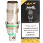 Load image into Gallery viewer, Aspire Nautilus AIO coils, pack of 5 genuine 1.8Ω atomizer replacement heads, designed for the Aspire Nautilus AIO kit, delivering excellent flavor, smooth vapor, and reliable mouth‑to‑lung vaping performance.