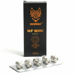 Load image into Gallery viewer, Pack of five genuine Snowwolf WF MINI replacement coils with 0.28ohm resistance for sub-ohm vaping.