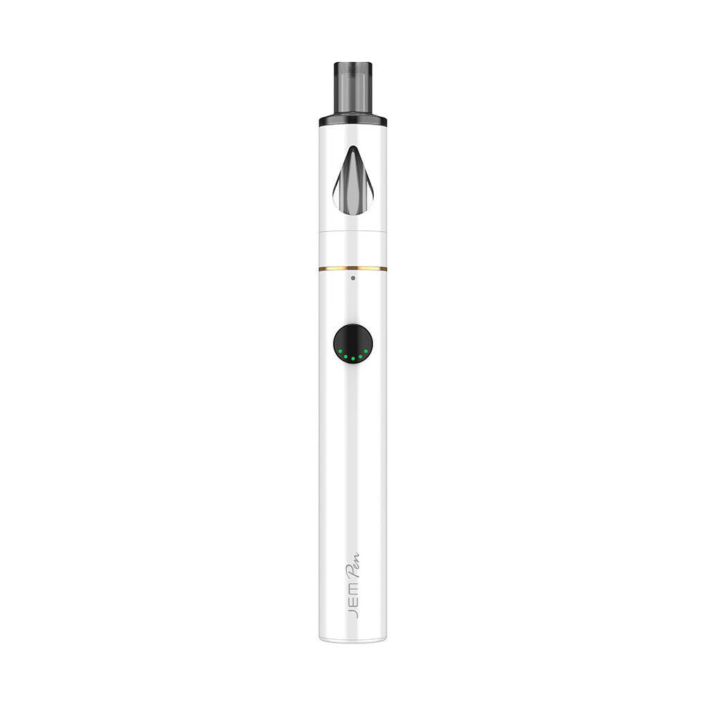 Innokin Jem Pen Kit in White – all-in-one pen style vape kit with 1000mAh battery, compact and easy to use.