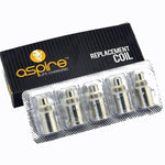 Load image into Gallery viewer, Pack of five Aspire BVC coils compatible with K1, ET-S, ET, CE5, and CE5-S tanks, TPD compliant for reliable vaping performance.