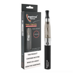 Load image into Gallery viewer, Inspired Vapour EGO CE4 Vape Pen Starter Kit in Black – 1100mAh e-cig kit with refillable atomiser, ideal for beginners.