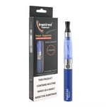 Load image into Gallery viewer, Inspired Vapour EGO CE4 Vape Pen Starter Kit in Blue – 1100mAh e-cig kit with refillable atomiser, ideal for beginners.