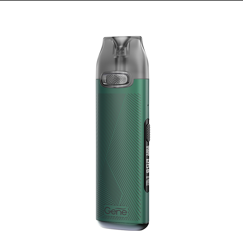 Voopoo V.Thru Pro pod vape kit in Green with 900mAh built-in battery and 2ml e-liquid capacity for compact and efficient vaping.