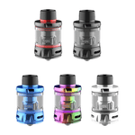 Load image into Gallery viewer, Close-up of the Uwell Nunchaku 2 sub-ohm vape tank featuring a 2ml e-liquid capacity, sleek metallic design, adjustable airflow, and compatible with high-wattage vaping