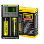 Load image into Gallery viewer, Nitecore New i2 Intellicharge Charger – universal smart battery charger for 18650, 26650, 20700, 16340 and more with UK plug