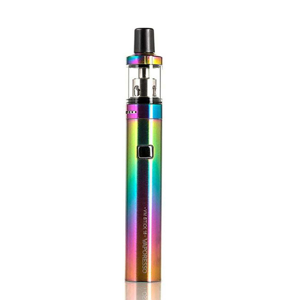 Vaporesso VM Stick 18 Starter Kit in Rainbow – a compact and user-friendly vape pen, perfect for MTL and restricted DTL vaping, featuring fast charging, optimized flavor delivery, and hassle-free operation.