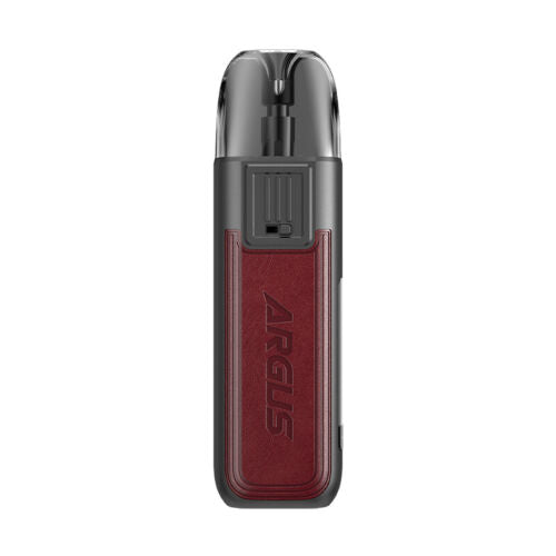 Genuine VooPoo Argus Pod Kit in Red – sleek and reliable pod system featuring a 800mAh battery, GENE.AI chip, side-fill pods, and airflow adjustment for a customizable and smooth MTL vape.