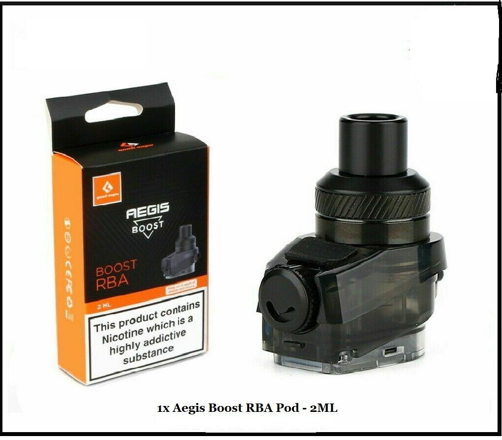 GeekVape Aegis Boost RBA Pod - 2ml Replacement Spare Pod Cartridge TPD Eco Smok Vape Store GeekVape Aegis Boost RBA Pod - 2ml Replacement Spare Pod Cartridge TPD Eco Smok Vape Store