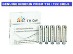 Load image into Gallery viewer, Pack of five original Innokin Endura T18/T22 replacement coils for Prism tank, providing smooth and consistent mouth-to-lung vaping.