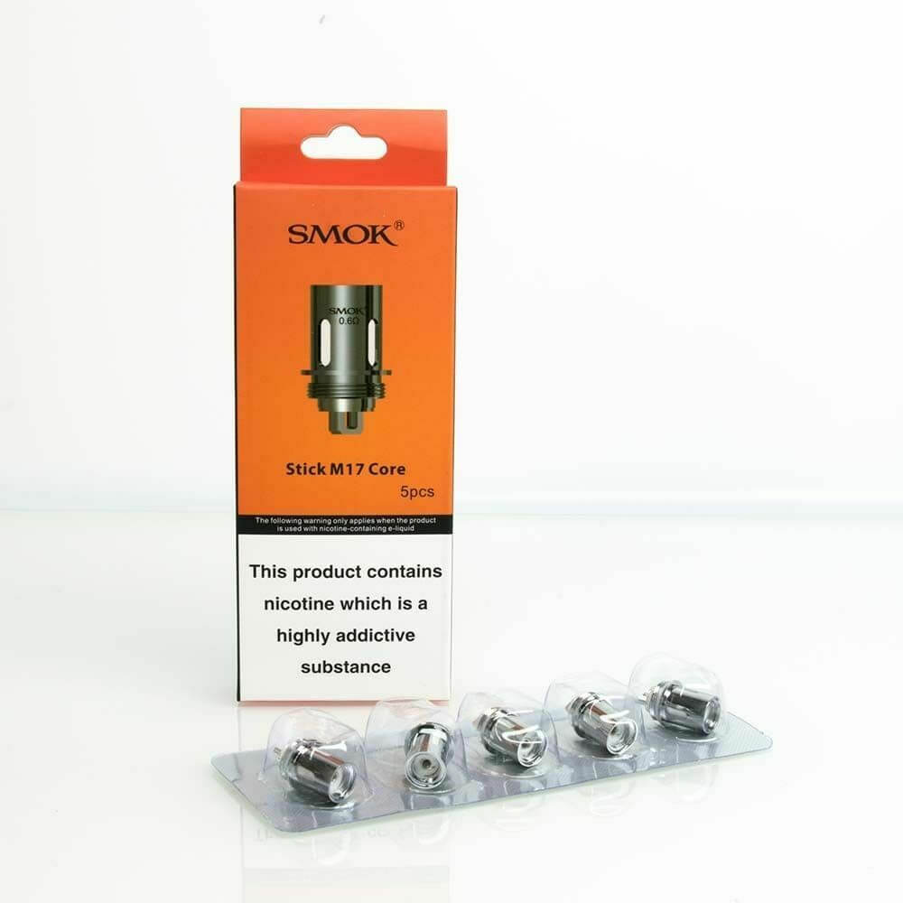 SMOK Stick M17 Core Coils 0.6Ω – pack of 5 replacement coils designed for the SMOK Stick M17 vape kit.