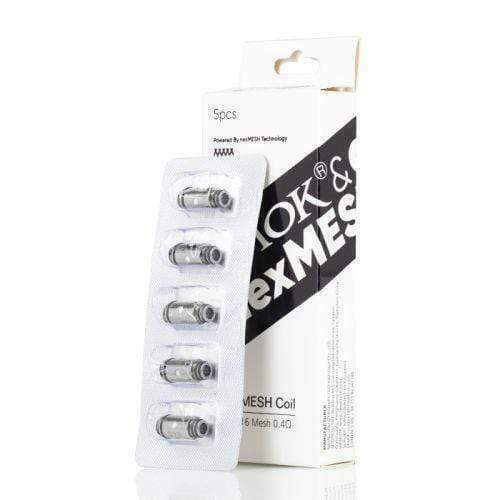 Genuine SMOK and OFRF nexMesh replacement coils, SS316 mesh 0.4 ohm and DC MTL 0.4 ohm options, pack of 5