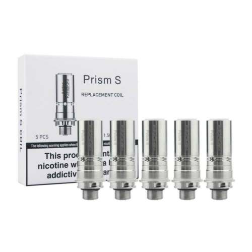 Innokin Endura T20S replacement coils for Prism-S tank, available in 0.8ohm and 1.5ohm options for mouth-to-lung and restricted direct-lung vaping.