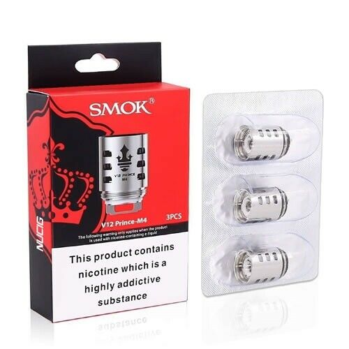 smok m4 coils SMOK TFV12 Prince M4 Coil 0.17ohm Pack of 3x Replacement Vape Coil -10 –  Eco Smok Vape Store