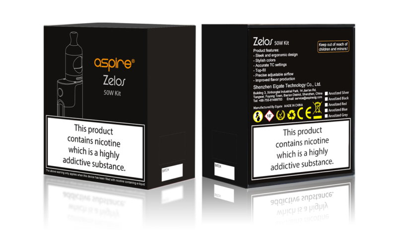 Aspire Zelos Nautilus 2 tank, 2ml TPD-compliant version, designed for smooth mouth-to-lung vaping.