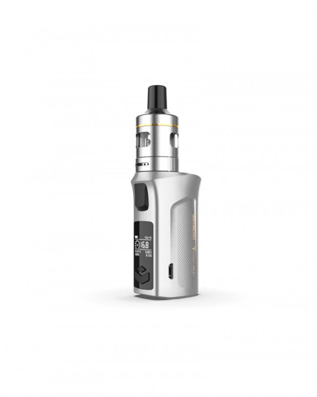 Vaporesso Target Mini 2 vape kit with 2000mAh battery in White, 50W mod, and 2ml VM tank, designed for compact yet powerful vaping.