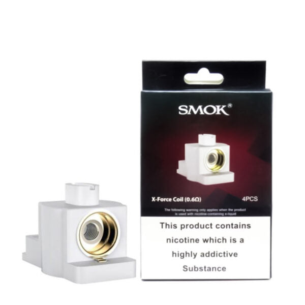 Smok X-Force Coils For X-Force Kit 0.6Ohm Pack of 4x Replacement Coils Head