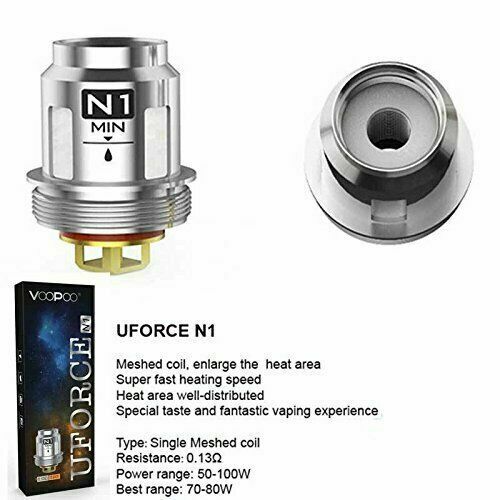 Genuine VOOPOO UFORCE Coils U2 U4 D4 U6 U8 N2 P2 N3 U Force Pack Of 5x Coils.