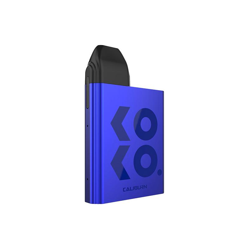 UWELL Caliburn KOKO Pod Kit in Blue – compact refillable pod vape device with sleek design and portable performance.