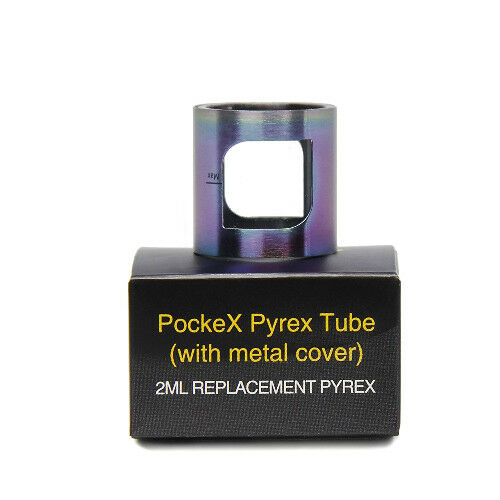 Replacement glass tube for Aspire PockeX Pocket AIO kit tank, designed to restore tank capacity and maintain durability.