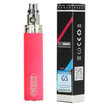 Load image into Gallery viewer, GS eGo II 2200mAh high-capacity vape battery in Pink with long USB charger for extended vaping sessions.