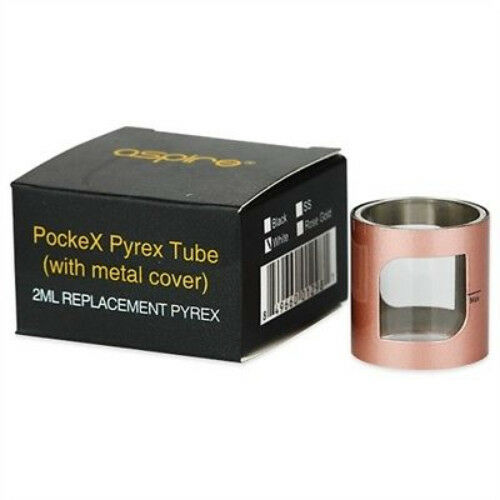 Replacement glass tube for Aspire PockeX Pocket AIO kit tank, designed to restore tank capacity and maintain durability.