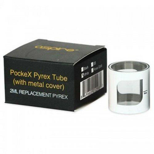 Replacement glass tube for Aspire PockeX Pocket AIO kit tank, designed to restore tank capacity and maintain durability.