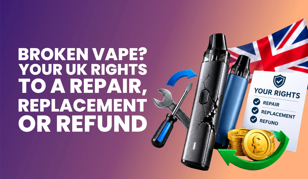 Broken Vape? Your UK Rights to a Repair, Replacement or Refund