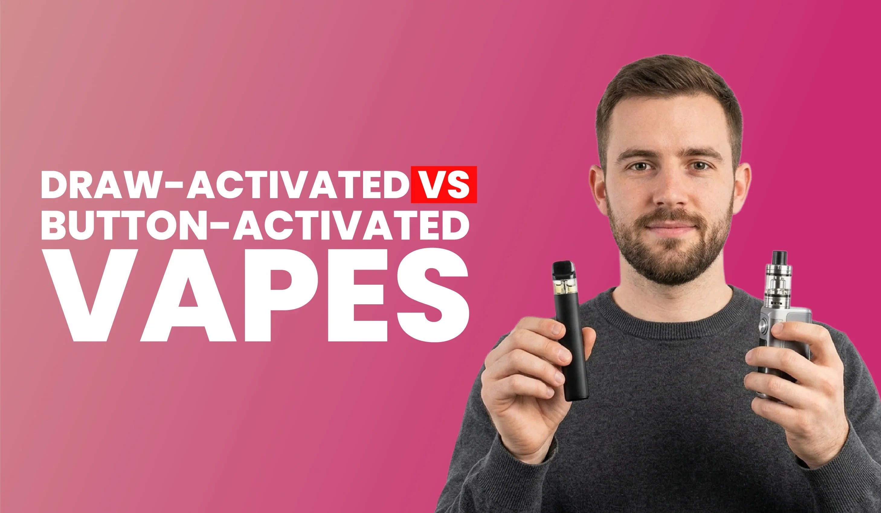 best draw activated vape Draw-Activated vs Button-Activated Vapes – Eco Smok Store VOOPOO Drag Vape Kit Essential oils Vape Flavor:Night Crawler