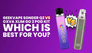 Geekvape Sonder Q2 vs OXVA Xlim Go 2 pod kit banner — which vape kit is best for you
