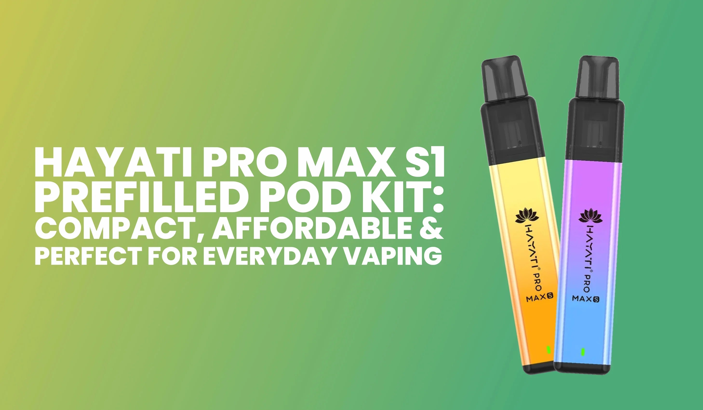 hayati pro max s1 pods Hayati Pro Max S1 Refillable Pod 0.8Ω (2 Pack) main image 0