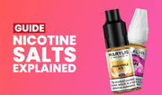 Nicotine salts explained banner with UK guide to nic salts and leading brands