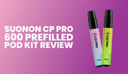 Suonon CP Pro 600 vape review covering 600 puffs, 20mg nic salt and rechargeable pod system