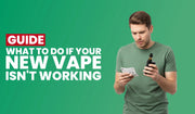 New vape not working troubleshooting guide banner with practical solutions