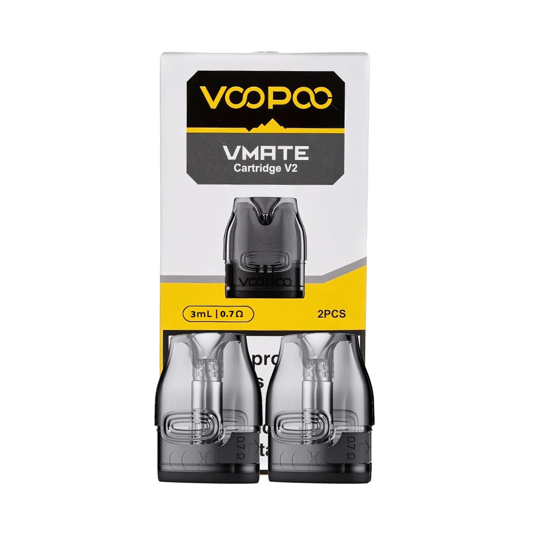 Voopoo VMate V2 0.7ohm replacement pods compatible with VMate and Vinci pod devices