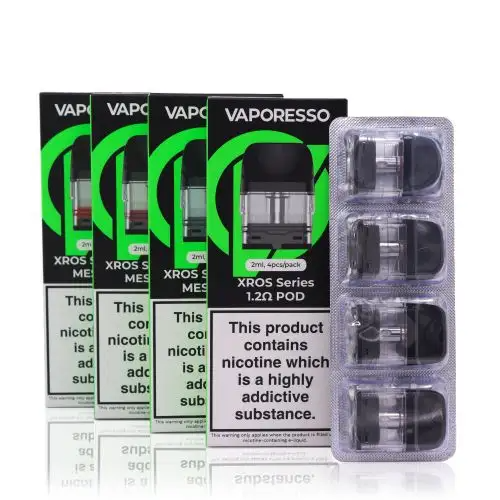 Vaporesso XROS replacement pod with 2ml e-liquid capacity, designed for easy refill and reliable performance, compatible with Vaporesso XROS devices for smooth vapor and enhanced flavor delivery.