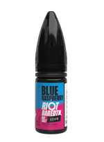 Load image into Gallery viewer, 10× Riot Squad Bar Edition Nic Salt E‑Liquids in Blue Raspberry – a pack of ten 10 ml bottles featuring a formulated with smooth nicotine salt and a 40/60 PG/VG base for a richer vapor experience.
