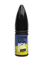 Load image into Gallery viewer, 10× Riot Squad Bar Edition Nic Salt E‑Liquids in Blueberry Sour Raspberry – a pack of ten 10 ml bottles featuring a formulated with smooth nicotine salt and a 40/60 PG/VG base for a richer vapor experience.

