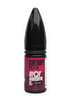 Load image into Gallery viewer, 10× Riot Squad Bar Edition Nic Salt E‑Liquids in Cherry Cola – a pack of ten 10 ml bottles featuring a formulated with smooth nicotine salt and a 40/60 PG/VG base for a richer vapor experience.
