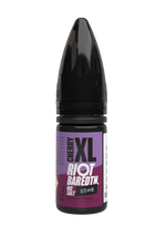Load image into Gallery viewer, 10× Riot Squad Bar Edition Nic Salt E‑Liquids in Cherry XL – a pack of ten 10 ml bottles featuring a formulated with smooth nicotine salt and a 40/60 PG/VG base for a richer vapor experience.
