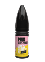 Load image into Gallery viewer, 10× Riot Squad Bar Edition Nic Salt E‑Liquids in Pink Lemonade – a pack of ten 10 ml bottles featuring a formulated with smooth nicotine salt and a 40/60 PG/VG base for a richer vapor experience.
