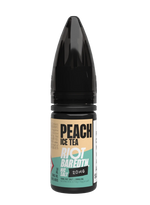 Load image into Gallery viewer, 10× Riot Squad Bar Edition Nic Salt E‑Liquids in Peach Ice Tea – a pack of ten 10 ml bottles featuring a formulated with smooth nicotine salt and a 40/60 PG/VG base for a richer vapor experience.

