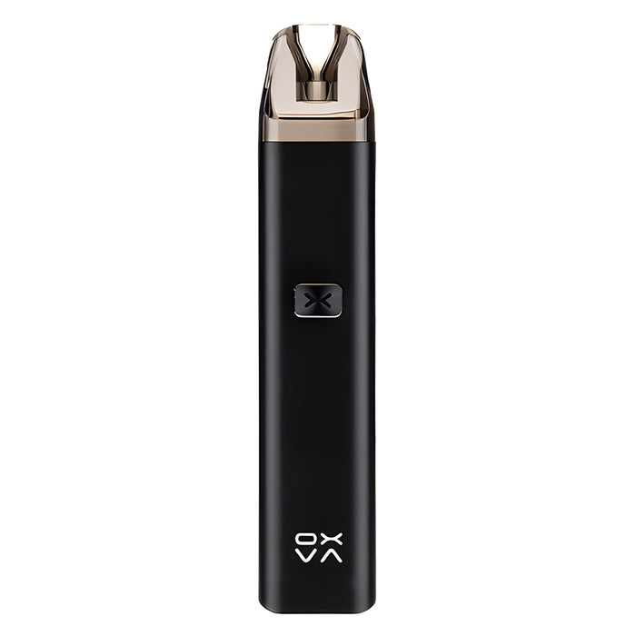 OXVA Xlim C Refillable Vape Kit in Black – sleek and compact vape device with a matte black finish, adjustable wattage, and refillable pod system for versatile vaping