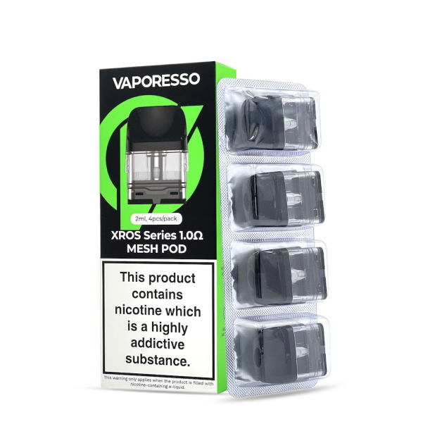 Vaporesso XROS replacement pod with 2ml e-liquid capacity, designed for easy refill and reliable performance, compatible with Vaporesso XROS devices for smooth vapor and enhanced flavor delivery.